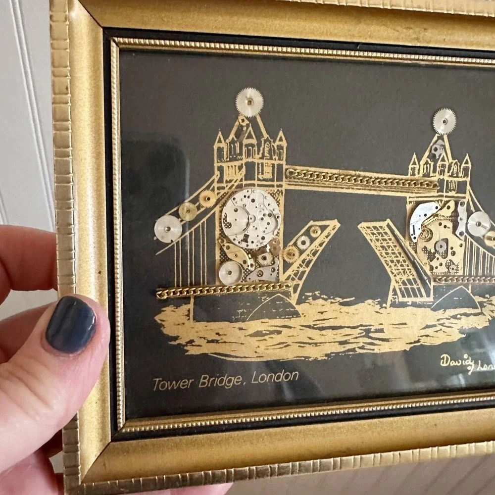 1983 David of London Gold Frame Tower Bridge Watch parts‎ Horological Montage
